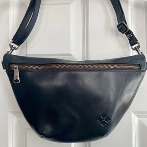 Patricia Nash Dark Green Leather Crossbody Bag